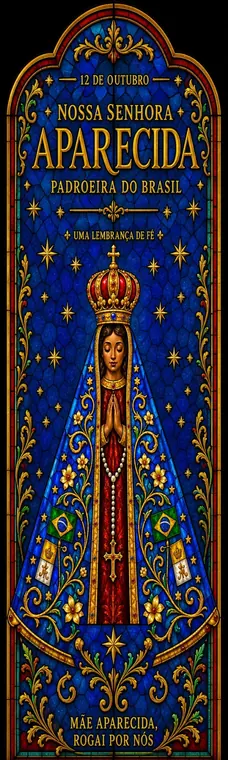 Marcador de página em vitral com cores saturadas